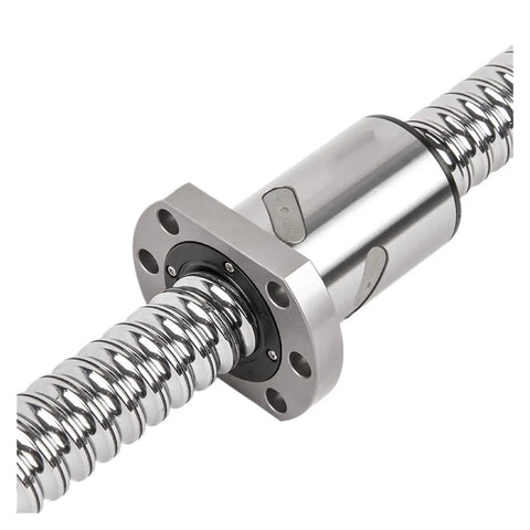 Heavy Duty Cnc Ball Screw Kit With Game Changing Sfuh3210 Ball Nut and fully machined ends, showcasing smooth chrome finish.
