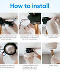How to install Ceiling Fan Speed Controller With Wireless Remote For Lights And Fans, Low Voltage Safe Design, Variable Frequency Control, Easy Setup, Works With Most Fans, Multiple Speed Levels From Gentle Breeze To Strong Turbo, wiring steps