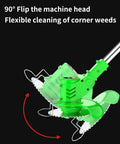 Powerful 24V Cordless Grass Trimmer And Lawn Mower For Easy Yard Cleanup Weed Busting And Lawn Care with 90-degree adjustable head