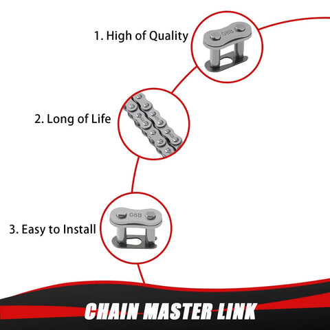 428 Drive Chain 116 Links With Chain Breaker Tool For 110cc 125cc Dirt Bikes ATVs Go Karts Quad showing key features: quality, longevity, ease of installation