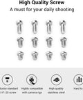 Solid Go To Allen Wrench And Quarter Inch Screws Accessory Kit Built Tough For Camera Rigging and Gear Mounting, twelve stainless steel screws.