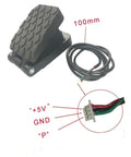 Hall Effect Speed Control Pedal Accelerator For PWM Modules with throttle curve, 100mm pedal height, features wiring connections.