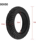 200x60 Solid Tire For Electric Scooter And E Skateboard Puncture Resistant Maintenance Free Rubber Wheel With High Traction Non Flat Design