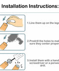 Installation steps for Heavy Duty Non Slip Furniture Nails With Thick ABS Pad Heads For Floor Protection Anti Scratch Glide Pads
