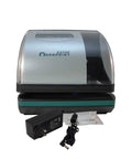 Real Deal Electronic Time Recorder With Battery Backup And Atomic Clock Sync, ES700 model with power adapter and manual.