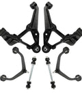 Front Six Piece Suspension Kit With Control Arms Ball Joints And Sway Bar End Links For 2011 To 2019 Chevrolet Silverado 2500 Hd close-up view