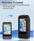 Rugged Soft Shell Case For ELEMNT ROAM V3 GPS Cycling Computer with silicone leather blend, easy install