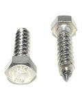 Beefy 316 Stainless Steel Hex Head Lag Bolts Marine Grade Lag Screws For Outdoor Decks Boats And Heavy Duty Marine Projects, 3/8 In By 1-1/2 In, 10 Piece Set In Resealable Bags