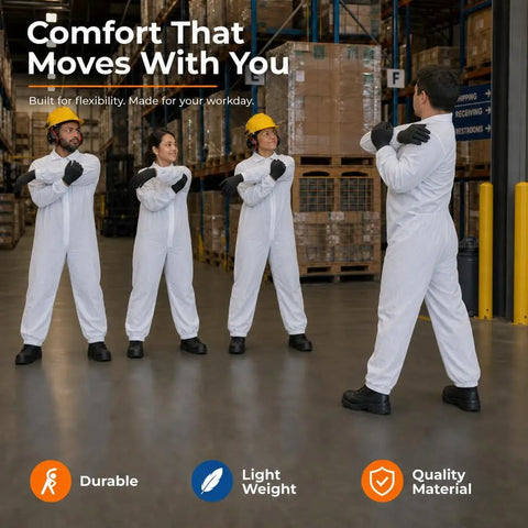 Kick Up Dust Without Breaking A Sweat With These Super Lightweight Disposable Coveralls And Breathable Paint Suit Solid Crawlspace Gear That Stays Cool Handles Messes Like A Champ All Day Long