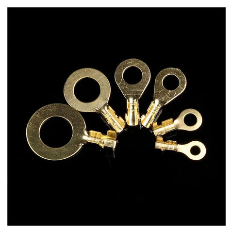 Solid 540 Pcs Non Insulated Copper Ring Lugs Kit M3 To M10 Crimp Terminals Wire Connectors Eyes Heavy Duty Assortment Set For Pro Projects And DIY Wiring Jobs That Need Reliable Connections, assorted copper ring lugs