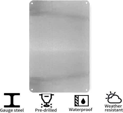 Moving Conveyor Caution Hazard Sign Aluminum 12x8 Inches UV Printed Rust Free with pre-drilled corners shown.