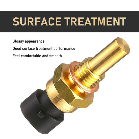 Direct Fit Premium Brass Coolant And Oil Temperature Sensor with glossy surface and smooth finish for heavy duty workloads.
