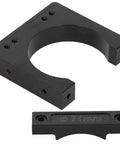 Top Shelf CNC Spindle Motor Mount Bracket For 71mm Collets Rock Solid Cast Aluminum Clamping Plate, black finish, precision design.