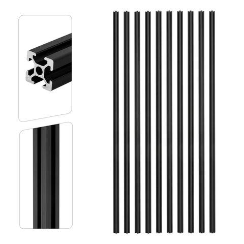 1000mm T Slot Aluminum Extrusion For 3D Printer Parts And CNC DIY Black Anodized Linear Rail Frame, 6063 Aluminum, 39.4 Inch