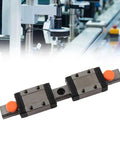 Beefy Linear Rail Bearing Kit With Two Slide Blocks For Automation Equipment And Packaging And Printing Precision Positioning Steel Construction For Industrial Use, two blocks on steel rail