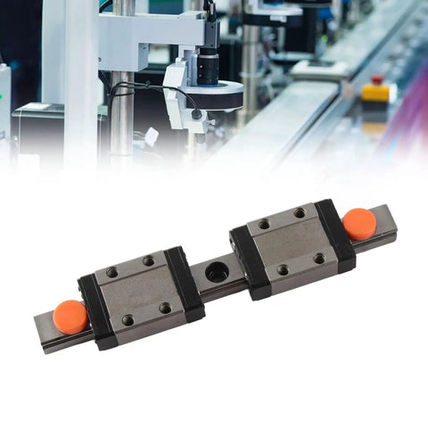Beefy Linear Rail Bearing Kit With Two Slide Blocks For Automation Equipment And Packaging And Printing Precision Positioning Steel Construction For Industrial Use, two blocks on steel rail