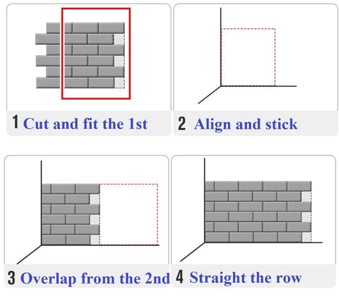 Installation steps for Metal Mosaic Tile Backsplash Peel And Stick Easy DIY Oblong 12x12 Inch Sheets In Coffee Copper Brown Mix.