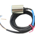 Heavy Duty High Grade Ev-130M Proximity Switch Sensor for Plant Automation sensor with metal casing and attached cable.