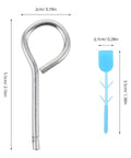 Fire Extinguisher Cotter Pins Replacement Kit With Easy Install Iron Pins And Plastic Tamper Seals 20 Pack dimensions shown