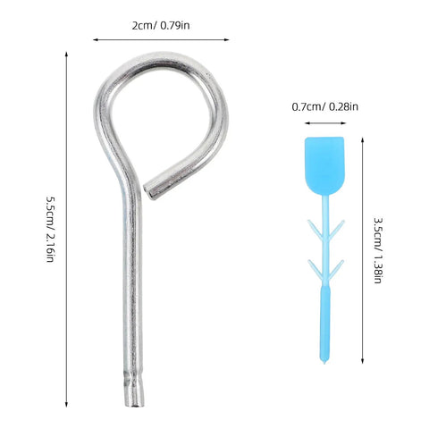 Fire Extinguisher Cotter Pins Replacement Kit With Easy Install Iron Pins And Plastic Tamper Seals 20 Pack dimensions shown