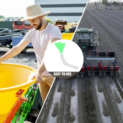 Farmer using Seed Planter Tube Replacement Part Plastic Seed Distribution Tube For Corn Easy Install Replacement Robust And User Friendly Accessory For Farm Seeding