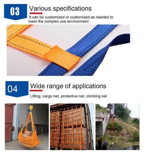 Heavy Duty Cargo Lifting Net Built Tough As Nails For Ship Dock Hoisting And Garden Climbing With Maximum 500kg Hold And 3x3 Meter Span for versatile applications.