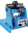 Heavy Duty Rotary Welding Positioner With Sturdy Three Jaw Chuck And Smooth Zero To Ninety Degree Tilt For No Sweat Seam Welding Runs, blue