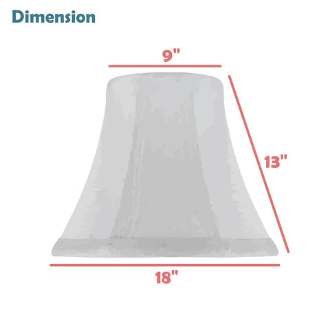Dimensions of Dope Collapsible Bell Lamp Shade In Wheat Linen With Spider Fitter And Brass Hardware 9 Inch Top 18 Inch Bottom 13 Inch Slant Height Easy Self Assembly