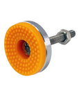 Set Of 4 M10 Thread Leveling Feet Adjustable Leg Levelers For Furniture Machines Cabinets And Equipment, orange rubber pad