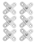 Six Piece Stainless Steel Concealed Pivot Door Hinges With 360 Degree Rotatable And Flexible Folding Design for space saving