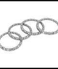 Four Pack Bicycle Ball Bearing Retainers With 22 Steel Balls For Crank And Wheel Bearings Durable Steel Cages Replacement Parts