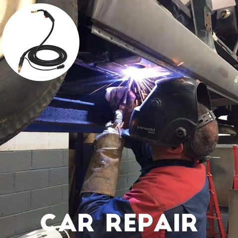 Welder using 15ft 150A MIG Welding Gun Torch Stinger Replacement For Miller M-150 M15 And Millermatic Series in car repair