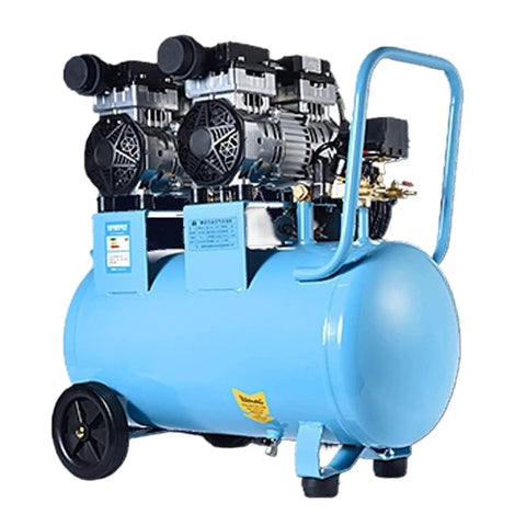 Industrial Grade Silent Air Compressor 800W Pump With 30L Tank Oil Free Quiet Operation 220V Power For Workshop And Garage Projects
