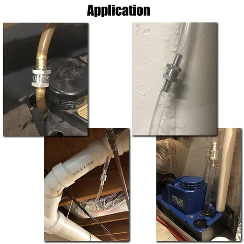 Various installations of 8mm fuel check valve in fuel lines for reliable backflow prevention.