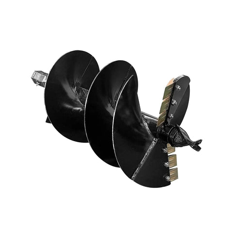 Beefy 18 Inch By 48 Inch Heavy Duty Auger Bit For Skid Steer Post Hole Digger And Mini Excavator With 2 Inch Hex Adapter shown