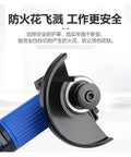 ProGrade Pneumatic Angle Grinder With Heavy Torque And Adjustable Power Dial Compact Lightweight Powerhouse detail showing protective guard and power dial.