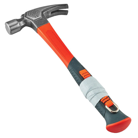 Hammer handle wrapped with Self-Adhering Tool Attachment Tape With Glass Fiber Reinforcement No Heat Needed No Mess Grip