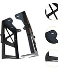 Heavy Duty Adjustable Open Frame Server Rack A Badass Setup For Nas Computers And Gaming Consoles With Pc Tower Under Desk Mount Bracket showing solid steel construction and adjustable design.