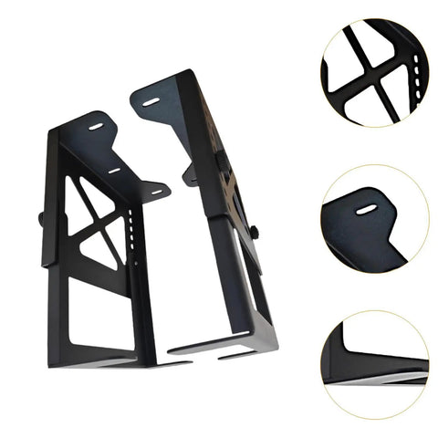 Heavy Duty Adjustable Open Frame Server Rack A Badass Setup For Nas Computers And Gaming Consoles With Pc Tower Under Desk Mount Bracket showing solid steel construction and adjustable design.
