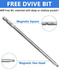 150mm magnetic square drive bit for 660 Piece Pocket Hole Screws Set With 5 Sizes No 8 1 In 1 And A Quarter In 1 And A Half In 2 In And 2 And A Half In Square Drive Self Tapping Coarse Thread Wood Screws Blue And Zinc Coated With Included Drive Bit For Durable Woodworking Pro Grade