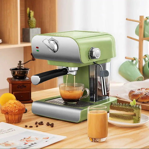 Espresso Machine With Built In Milk Frother, 20 Bar Pressure, Home Barista Level Coffee Maker For Rich Espresso, Cappuccino And Lattes