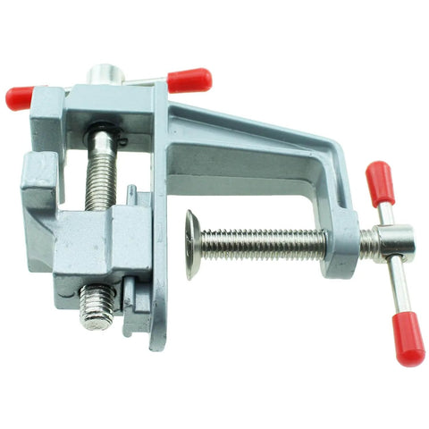 Mini Aluminum Table Clamp Vise For Small Craft Projects, Tiny But Mighty DIY Clamp for Woodworking, side view