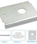 4 Pack Bi Fold Door Repair Brackets For DIY Fixes Silver Carbon Steel N7192 Durable Closet Door Hardware Set For Multiple Repairs