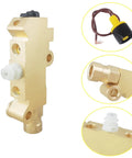 Heavy Duty Brass Brake Proportioning Valve Delivers Slick Stopping Power For Front Disc And Rear Drum Brakes, detailed view.