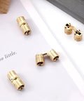 Hidden Brass Hinges 8mm 4 Pack With 16 Screws For Jewelry Boxes And Cabinets Concealed Invisible 180 Degree Opening DIY Hardware