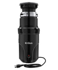 1/2-Horsepower Continuous-Feed Garbage Disposal With Ultra-Quiet Motor, Quick-Connect Mount, Power Cord And Flange Included