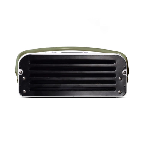 Front view of Top Shelf Portable Tankless Hot Water Heater Delivers Fast Five Liter Per Minute Hot Flow No Sweat For Tailgating Camping Rv Conversions And Outdoor Cleaning Tasks with a black finish.