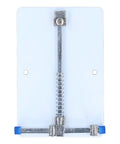 Front view of Heavy Duty Stainless Steel PCB Holder And Fixture Clamp for small circuit boards, showing clamping mechanism.