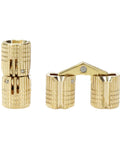 Durable Brass Concealed Barrel Hinges For Hidden Cabinets And Jewelry Boxes 8mm Diameter 180 Degree Opening
