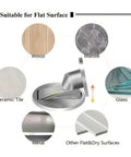 Invisible Floor Mounted Door Stopper With Nail-Free Install on various surfaces including wood, marble, and glass